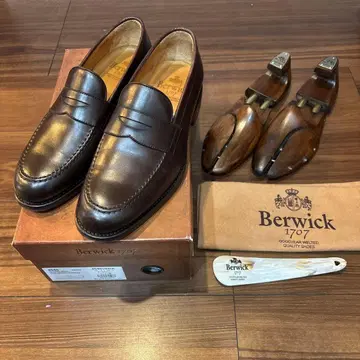 Berwick4545 다크 브라운 로퍼 UK6/25cm 슈트리 포함
