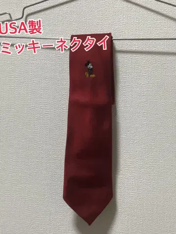 Cervantes 미키마우스 빨간색 넥타이 USA제 구제 의류 디즈니