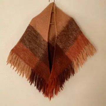 GLEN CREE 100% 모헤어 스톨 오렌지 스코틀랜드제