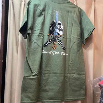 Powell Peralta 티셔츠 올리브 그린 M