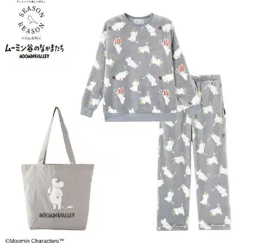 시마무라 무민 룸웨어 세트 3종 해피백