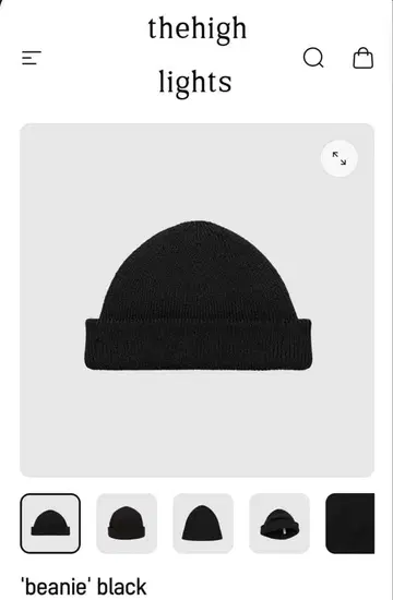 the highlights 더 하이라이츠 beanie 비니 미사용 새상품