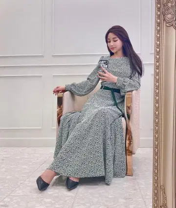 eimyistoire 리틀 플라워 벨트 원피스