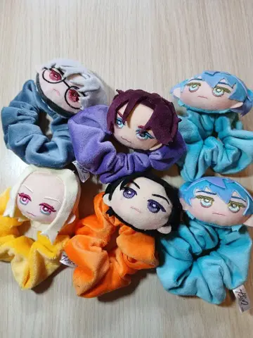 카리스마 미니콜레! 봉제 인형 포함 스크런치 6개 세트