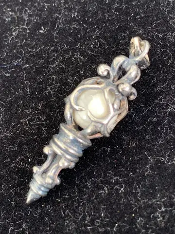 빈티지 디자인 실버 탑