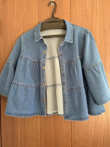 여성용 데님 자켓 스트레치
