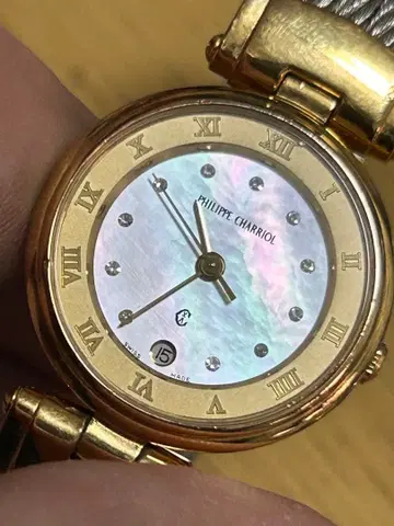 필립 샤리오르 켈틱 쉘 12p 다이아 다이얼 배터리 교체 완료