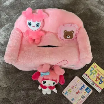 GiGO 한정판 TWICE 모모 티슈 커버 & 마스코트 2종 세트