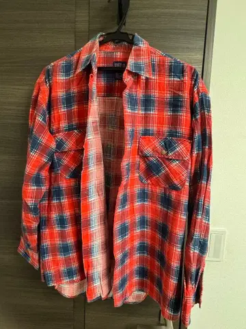 FIELD COUNTRY 체크 무늬 플란넬 셔츠 M 사이즈