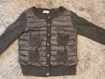 MONCLER 그레이 다운 가디건 M