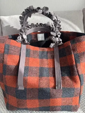 LUDLOW 체크 무늬 핸드백