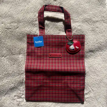 [택 포함 미사용] 패밀리아 체크 백