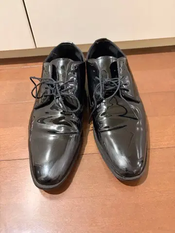 기간 한정 특별 가격 ZARA MAN 드레스 슈즈 에나멜 슈즈 블랙