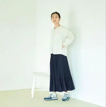 sosotto 플리츠 스커트 네이비