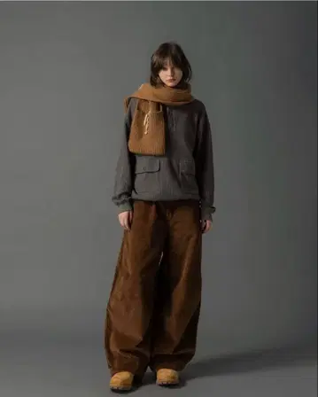 CIVVY 와이드 코듀로이 팬츠 L 사이즈