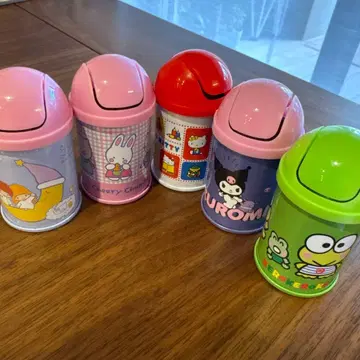 산리오 레트로 쓰레기통 캔 그 2 세미 컴플리트