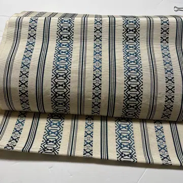 아이보리 네이비 하카타 오비