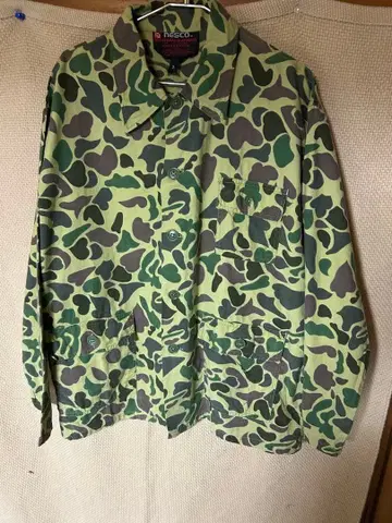 70s nesco camo shirt coveralls