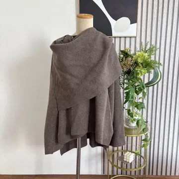 새상품 ZARA 브라운 판초 S~M