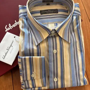 Salvatore Ferragamo 스트라이프 긴팔 셔츠
