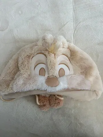 디즈니 귀 달린 후드 베이지