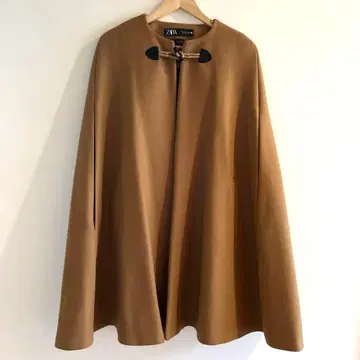 [컨디션 최상] ZARA 카멜 케이프 코트