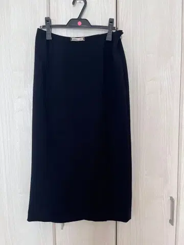 이타리야 비쥬 장식 블랙 타이트 스커트 롱 기장 11호