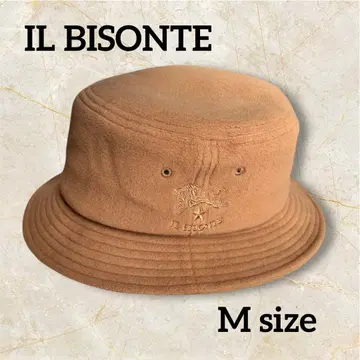 [레어 컬러] IL BISONTE 플리스 버킷햇 카멜 M