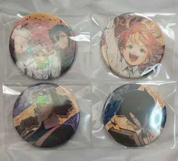 약속의 네버랜드 컬렉션 캔뱃지 4종 세트 약네바 원작 캔뱃지