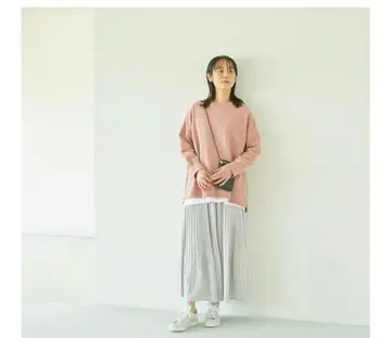 sosotto 그레이 플리츠 스커트