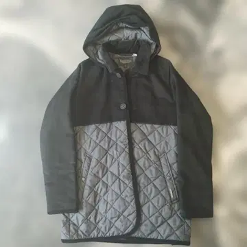 미사용 새상품 레어 모델 LAVENHAM 퀼팅 자켓 후드 부착