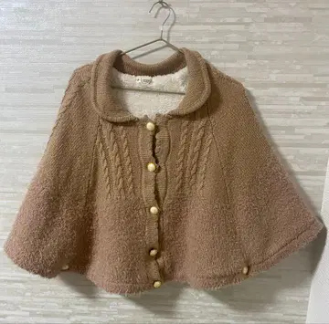 axes femme 베이지 판초 케이프 코트