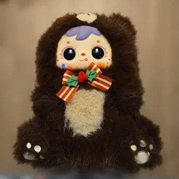 쓰리 베이비 귀여운 복슬복슬 봉제 인형 크리스마스 사양