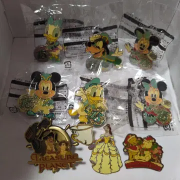 디즈니 15주년 캐릭터 핀 배지 6개 세트