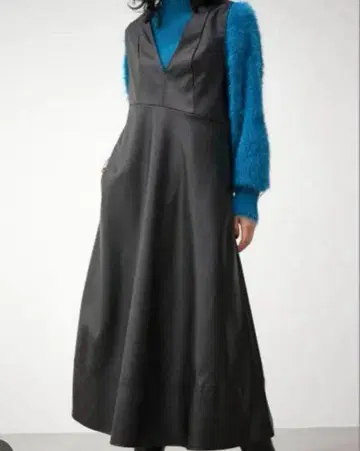 AZUL 인조 가죽 원피스 S