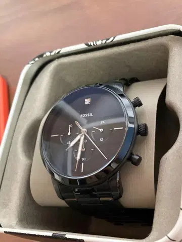 FOSSIL 파슬 블랙 크로노그래프 손목시계 쿼츠 FS5583