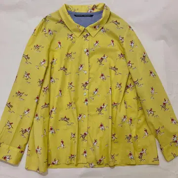 항구의 텐란카이 말 패턴 셔츠