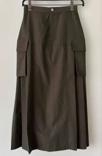 새상품급 Avignon 플리츠 스커트 카고 스커트 카키 레인보우 38