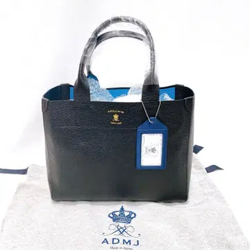 [ 미사용 새상품 ] ADMJ 에이디엠제이 토트백 로고 네이비
