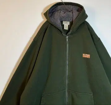 L.L.Bean 엘엘빈 자수 로고 보아 안감 집업 후드티