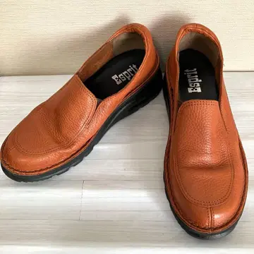 에스프리 Esprit 가죽 컴포트 슈즈 브라운 22.5 EEEE