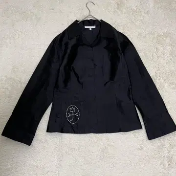 카스텔바작 실크 셔츠 블랙 46사이즈