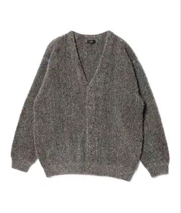 BEAMS 남성용 버튼 가디건 그레이