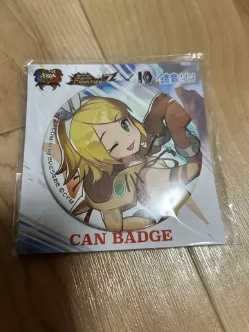 [ 미개봉 새상품 ] 몬헌F 콜라보 카가미네 린 캔뱃지