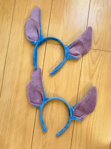 스티치 캐릭터 귀 머리띠 2개 묶음 판매