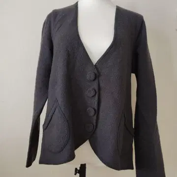 SENSOUNICO 센소유니코 일본제 다크 블루 그레이 V넥 38#35