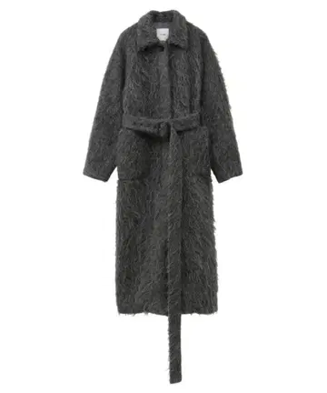 CLANE LONG SHAGGY LADY MAXI COAT