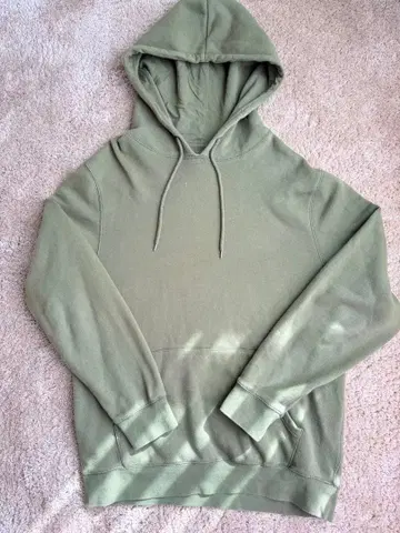 XLARGE 올리브 그린 카키 후드 부착 후드티
