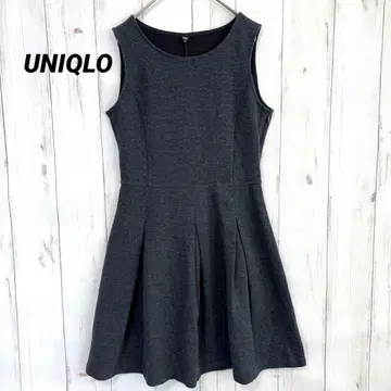 유니클로 립 노스리브 원피스 [ M ] 그레이