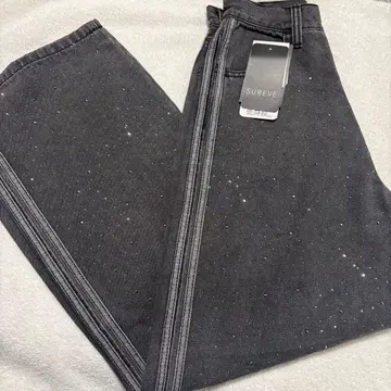 아베일 Avail 즉시 완판 shoko 큐빅 데님 팬츠 58